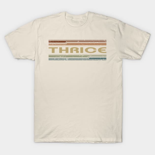 Thrice Retro Lines T-Shirt by casetifymask